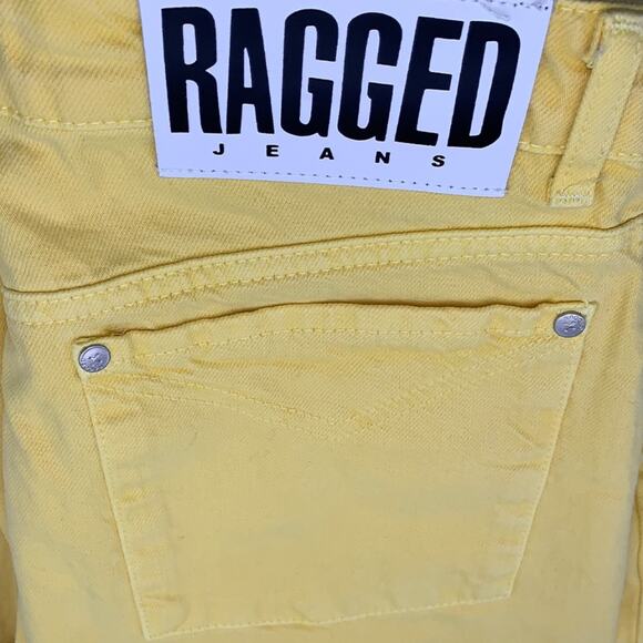 Ragged Priest/RAGGED Jeans High Rise Straight Leg Denim in Honey Yellow 12 NWT - Picture 5 of 9
